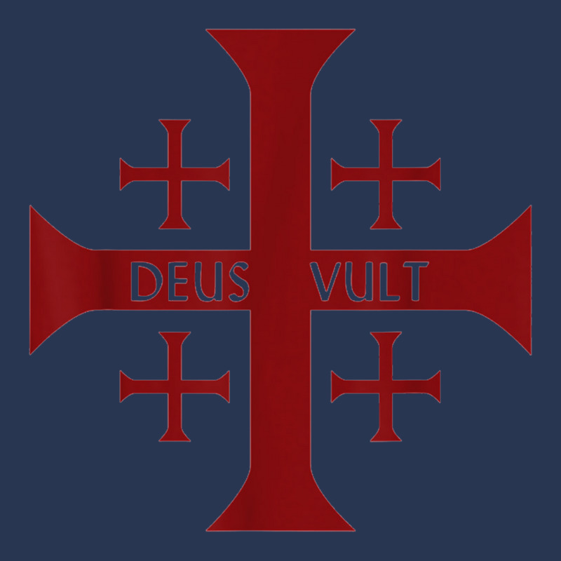 Crusader Christianity Deus Vult God Will Men Denim Jacket | Artistshot