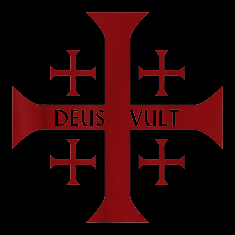 Crusader Christianity Deus Vult God Will Fleece Short | Artistshot