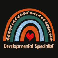 Funny Developmental Specialist Boho Rainbow Back To School T Shirt Scorecard Crop Tee | Artistshot