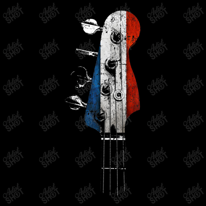 Guitar Bass Guitar Headstock French Flag For Bassist From France V-Neck Tee by urethrapricey | Artistshot