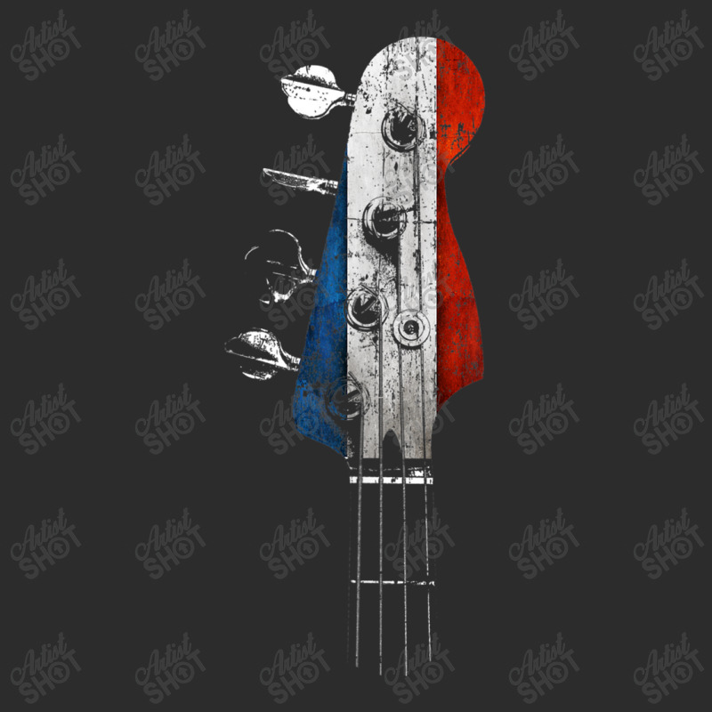 Guitar Bass Guitar Headstock French Flag For Bassist From France Exclusive T-shirt by urethrapricey | Artistshot