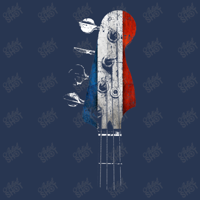 Guitar Bass Guitar Headstock French Flag For Bassist From France Men Denim Jacket by urethrapricey | Artistshot