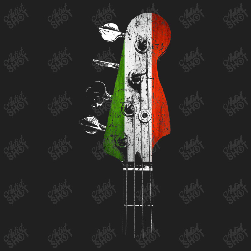 Guitar Bass Guitar Headstock Italian Flag For Bassist Bass Player Ladies Polo Shirt by urethrapricey | Artistshot