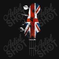 Guitar Bass Guitar Headstock Uk Flag Union Jack For Bassist Baby Bibs | Artistshot