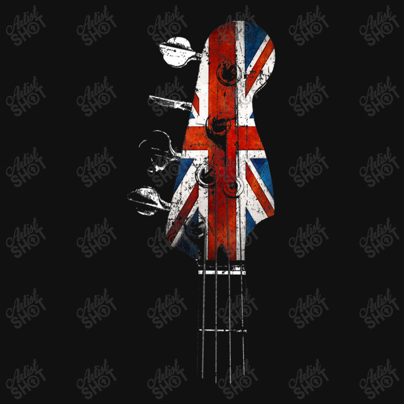 Guitar Bass Guitar Headstock Uk Flag Union Jack For Bassist Baby Bibs by urethrapricey | Artistshot