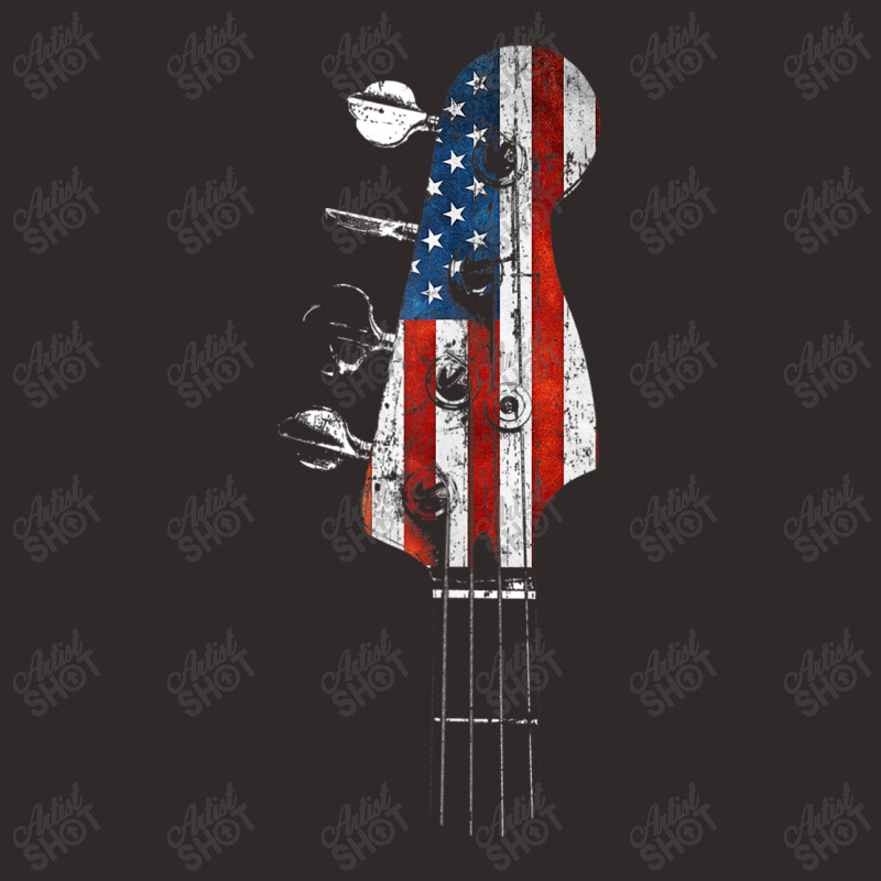 Guitar Bass Guitar Headstock Usa Flag For Bassist And Bass Player Racerback Tank by urethrapricey | Artistshot