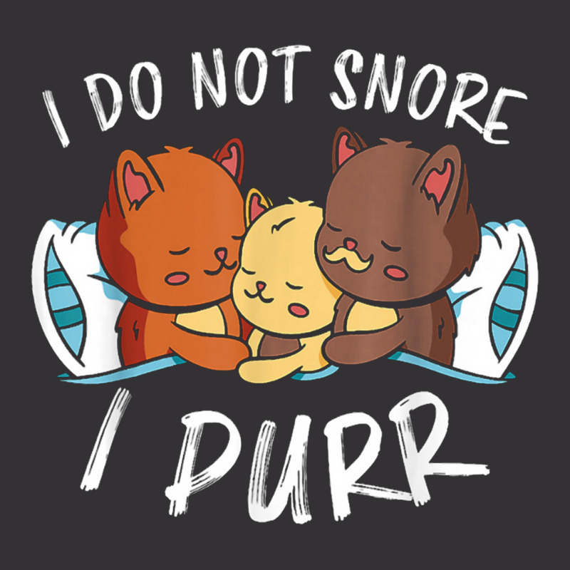 I Do Not Snore I Purr Sleeping Tired Cats Purr Sleep Vintage Short | Artistshot