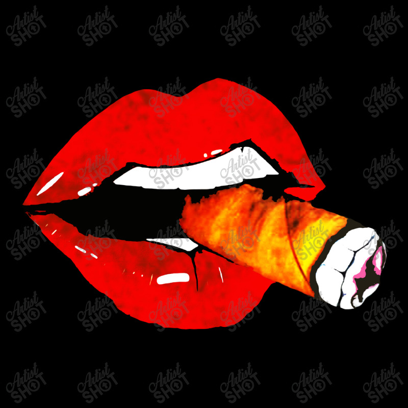 Women Smoke Cuban Cigar Lit Red Lips Smokings Long Sleeve Baby Bodysuit by Agus w | Artistshot