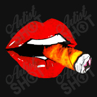 Women Smoke Cuban Cigar Lit Red Lips Smokings Baby Bibs | Artistshot