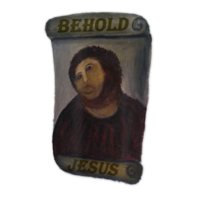 Behold, Jesus Fresco T Shirt Men's 3/4 Sleeve Pajama Set | Artistshot