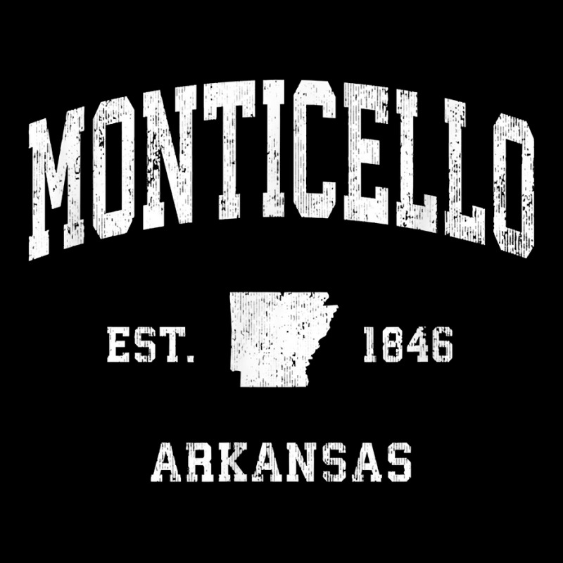 Monticello Arkansas Ar Vintage Athletic Sports Design T Shirt Lightweight Hoodie by haocovaccaj | Artistshot