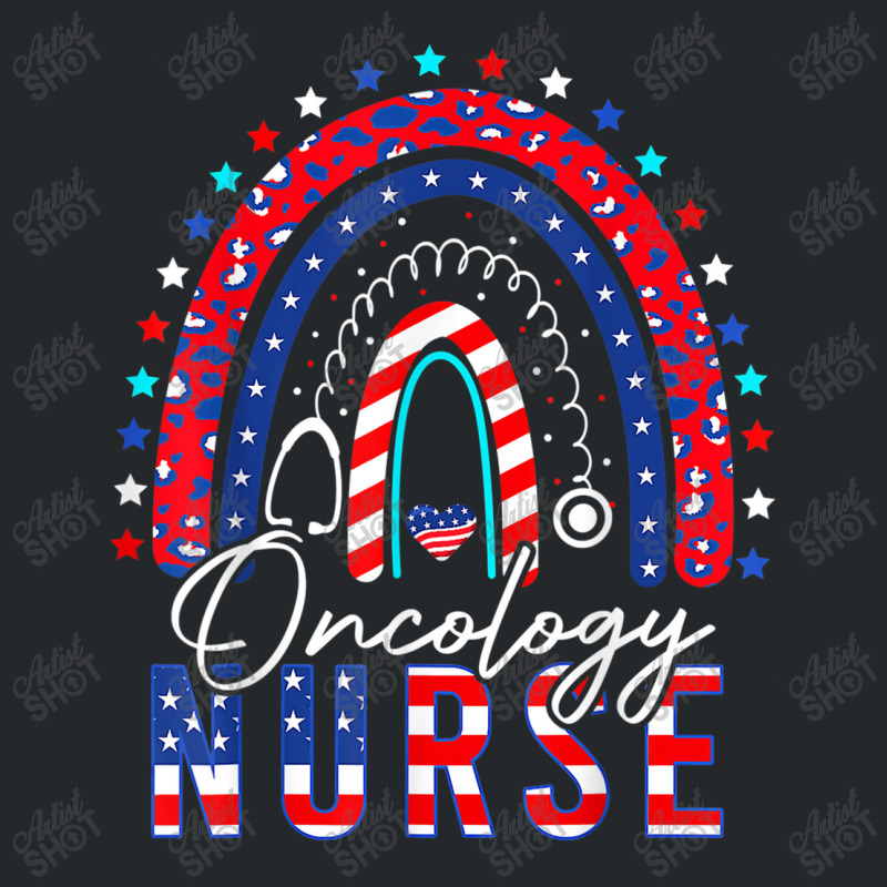 Nurse Cool Patriotic Oncology Nurse Usa Flag Rainbow 4th Of July Crewneck Sweatshirt by urethrapricey | Artistshot