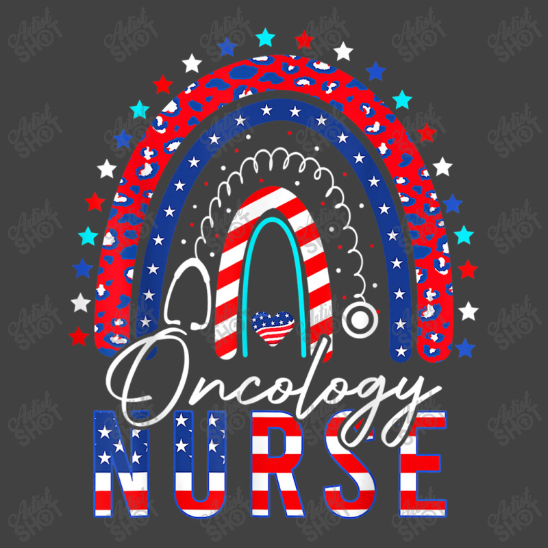 Nurse Cool Patriotic Oncology Nurse Usa Flag Rainbow 4th Of July Vintage T-Shirt by urethrapricey | Artistshot