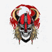 Nordic Mythology Skeleton Head With Viking Helmet T Shirt Shield Patch | Artistshot