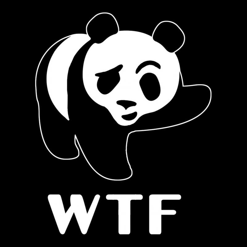 Wtf Panda V-neck Tee | Artistshot