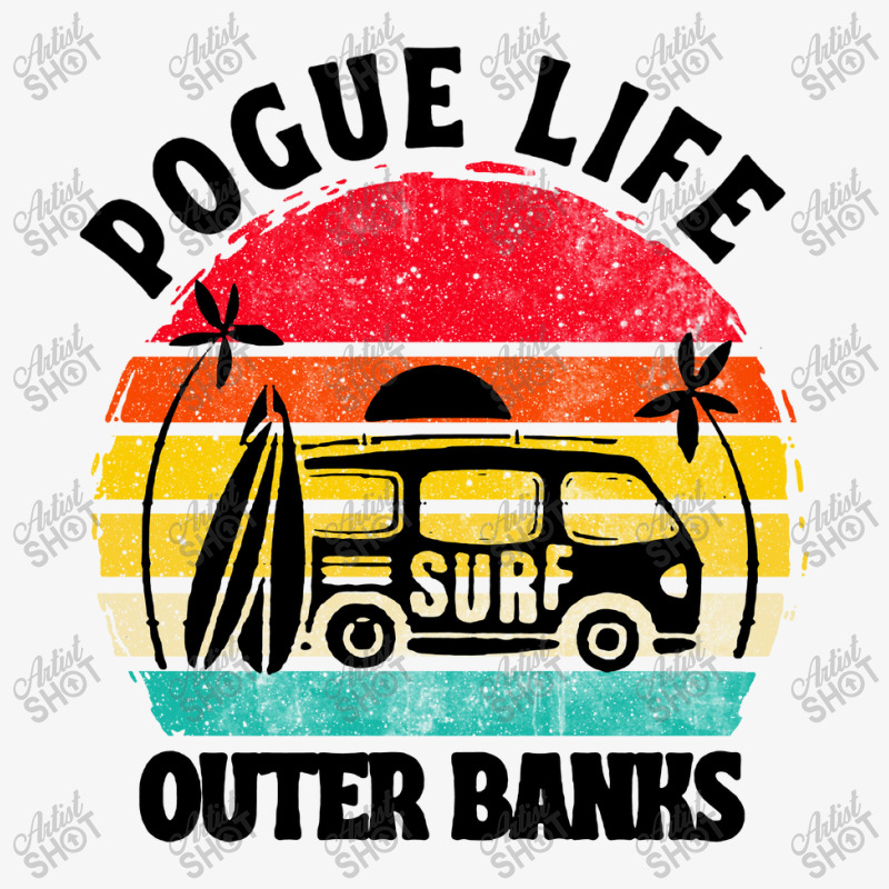 Vintage Art Pogue Life Outer Banks Ladies Fitted T-Shirt by Cool Design | Artistshot