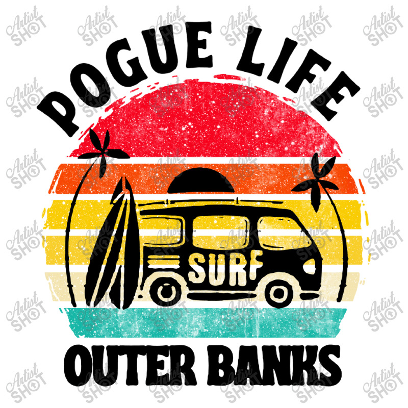 Vintage Art Pogue Life Outer Banks Women's V-Neck T-Shirt by Cool Design | Artistshot