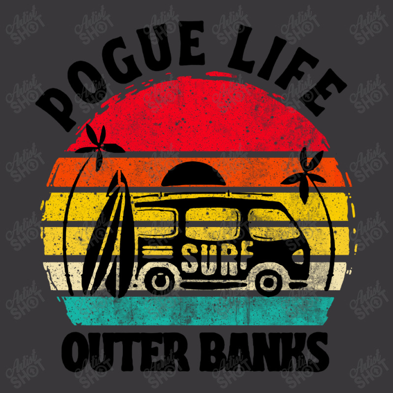 Vintage Art Pogue Life Outer Banks Ladies Curvy T-Shirt by Cool Design | Artistshot