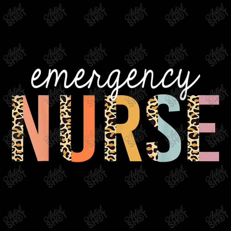 Nurse Emergency Nurse Leopard Print Er Nurse Nursing School Youth Zipper Hoodie | Artistshot