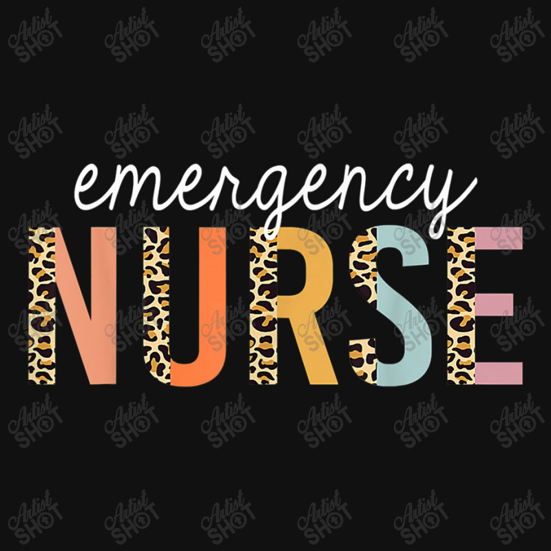 Nurse Emergency Nurse Leopard Print Er Nurse Nursing School Baby Beanies | Artistshot