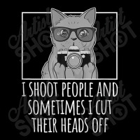 Photographer I Shoot People Photography Cut Heads Off Cat Photographer Youth Hoodie | Artistshot