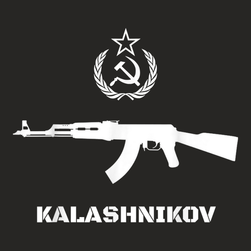 Vintage Soviet Kalashnikov Ak 47 Ussr Russian Gun Rifle T Shirt Ladies Fitted T-Shirt by aryanahjerich | Artistshot