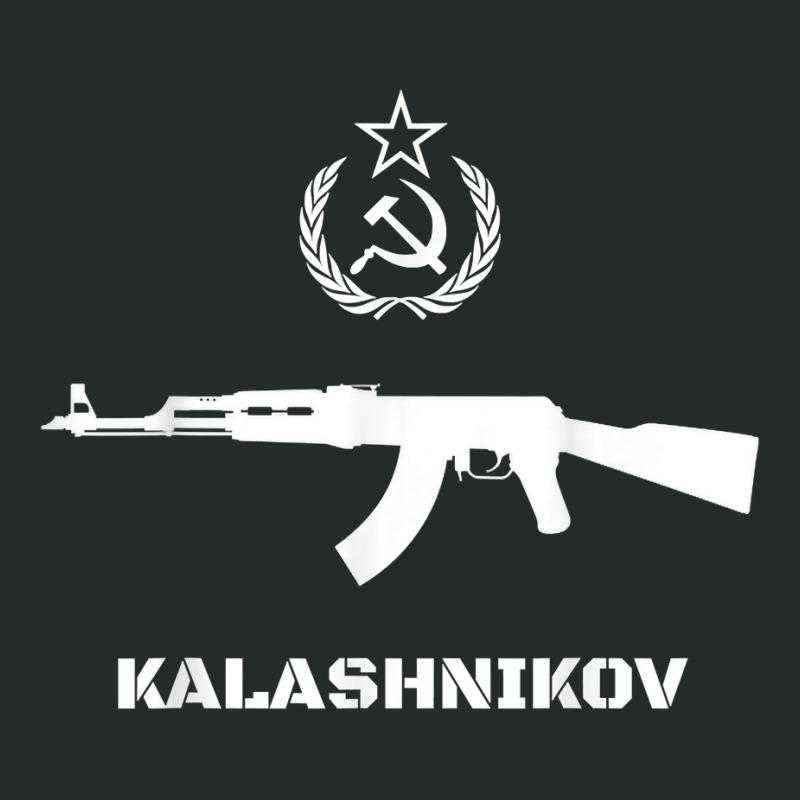 Vintage Soviet Kalashnikov Ak 47 Ussr Russian Gun Rifle T Shirt Women's Triblend Scoop T-shirt by aryanahjerich | Artistshot