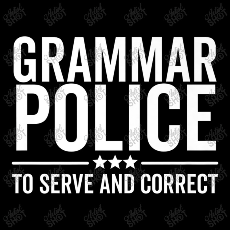 Police Grammar Police To Serve And Correct Funny Book Literature Pocket T-Shirt by criticizematter | Artistshot