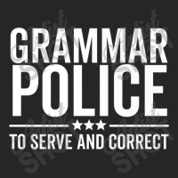 Police Grammar Police To Serve And Correct Funny Book Literature Ladies Fitted T-shirt | Artistshot