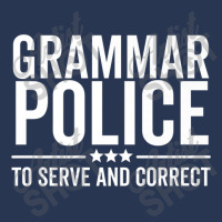 Police Grammar Police To Serve And Correct Funny Book Literature Men Denim Jacket | Artistshot