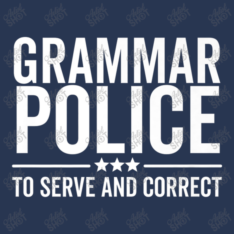 Police Grammar Police To Serve And Correct Funny Book Literature Men Denim Jacket by criticizematter | Artistshot