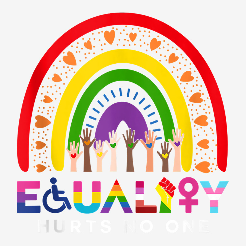 Lgbt Disabled Hand Up Rainbow Equality Hurts No One Tank Top Baby Bibs by annalyneplacencia | Artistshot