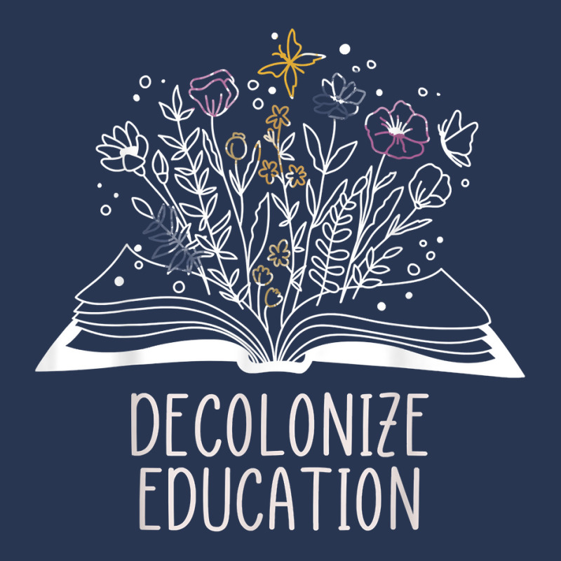 Decolonize Education Wildflower Book T Shirt Men Denim Jacket | Artistshot