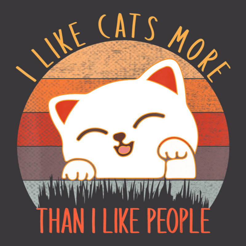 I Like Cats More Than People Cat Lover Ladies Curvy T-Shirt by Ashraf Sarah | Artistshot