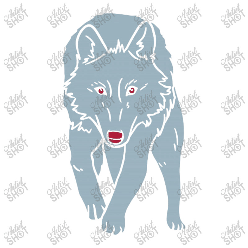 Intimidating Blue Wolf Baby Tee by Gretchen Minnis | Artistshot