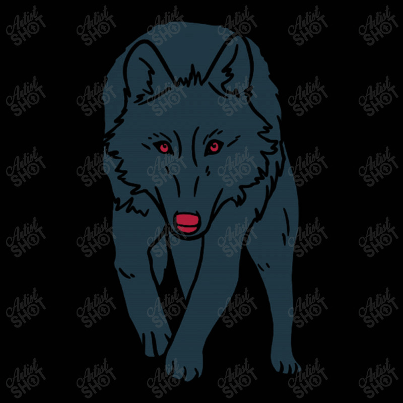 Intimidating Blue Wolf Toddler 3/4 Sleeve Tee by Gretchen Minnis | Artistshot