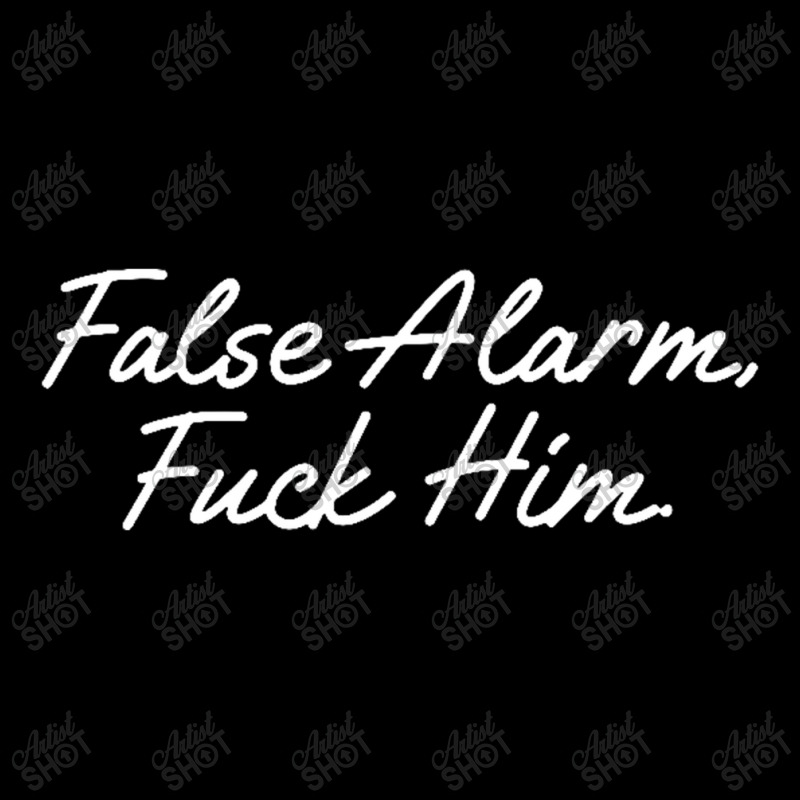 False Alarm Fuck Him Funny Cropped Hoodie by Gretchen Minnis | Artistshot