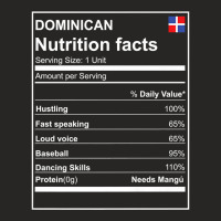 Dominican Nutrition Facts Premium Tshirt Dominican Republic Ladies Fitted T-shirt | Artistshot