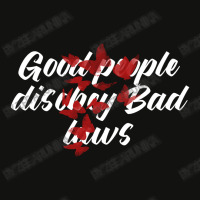 Good People Disobey Bad Laws Scorecard Crop Tee | Artistshot