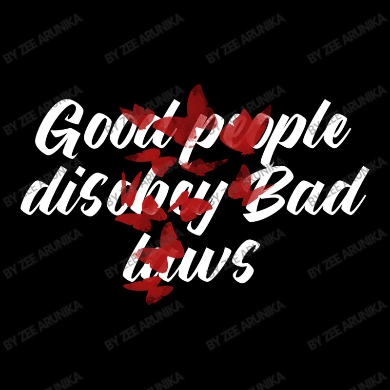 Good People Disobey Bad Laws Cropped Sweater | Artistshot