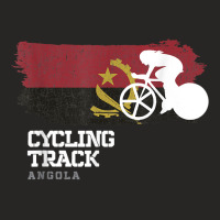 Womens Track Cycling Angola Road Bike Speed Cyclist T Shirt Ladies Fitted T-shirt | Artistshot