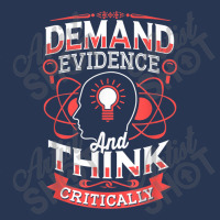 Science Demand Evidence And Think Critically Science Ladies Denim Jacket | Artistshot