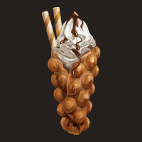 Bubble Waffle Ice Cream T  Shirt Egg Bubble Waffle Vanilla Ice Cream A Tank Top | Artistshot