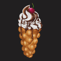 Bubble Waffle Ice Cream T  Shirt Egg Bubble Waffle Vanilla Ice Cream W T-shirt | Artistshot