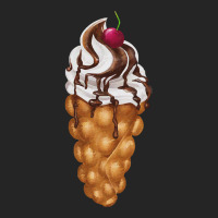 Bubble Waffle Ice Cream T  Shirt Egg Bubble Waffle Vanilla Ice Cream W Unisex Hoodie | Artistshot