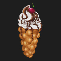 Bubble Waffle Ice Cream T  Shirt Egg Bubble Waffle Vanilla Ice Cream W Classic T-shirt | Artistshot