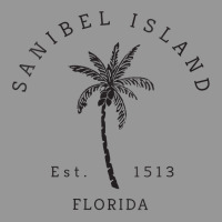 Womens Retro Cool Original Sanibel Island Florida Palm Tree Novelty V Women's V-neck T-shirt | Artistshot