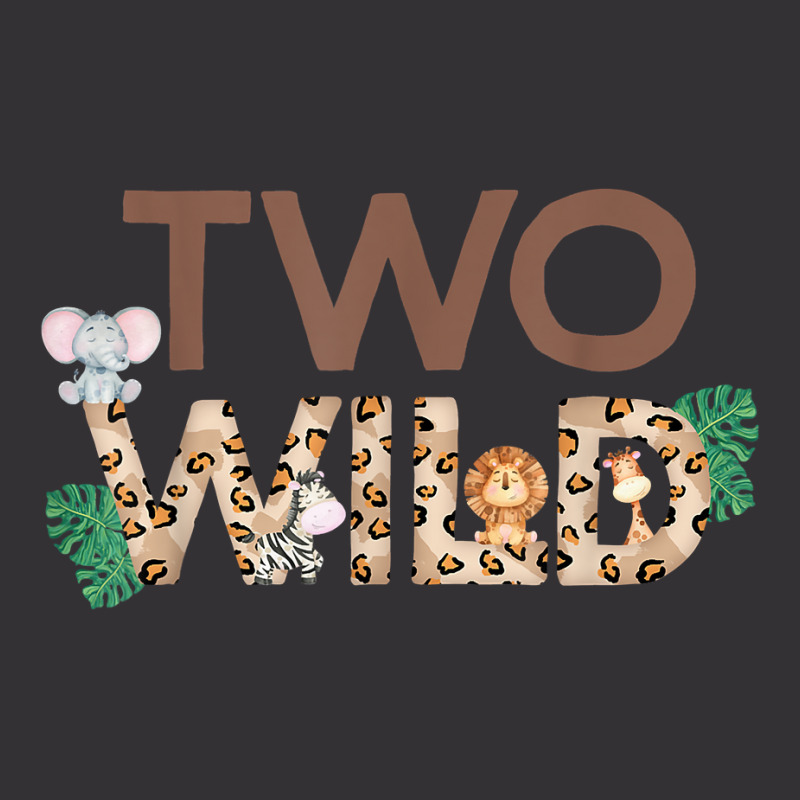 Wild Two Animal Safari 2nd Birthday Theme Family Boy Girl T Shirt Vintage Hoodie | Artistshot