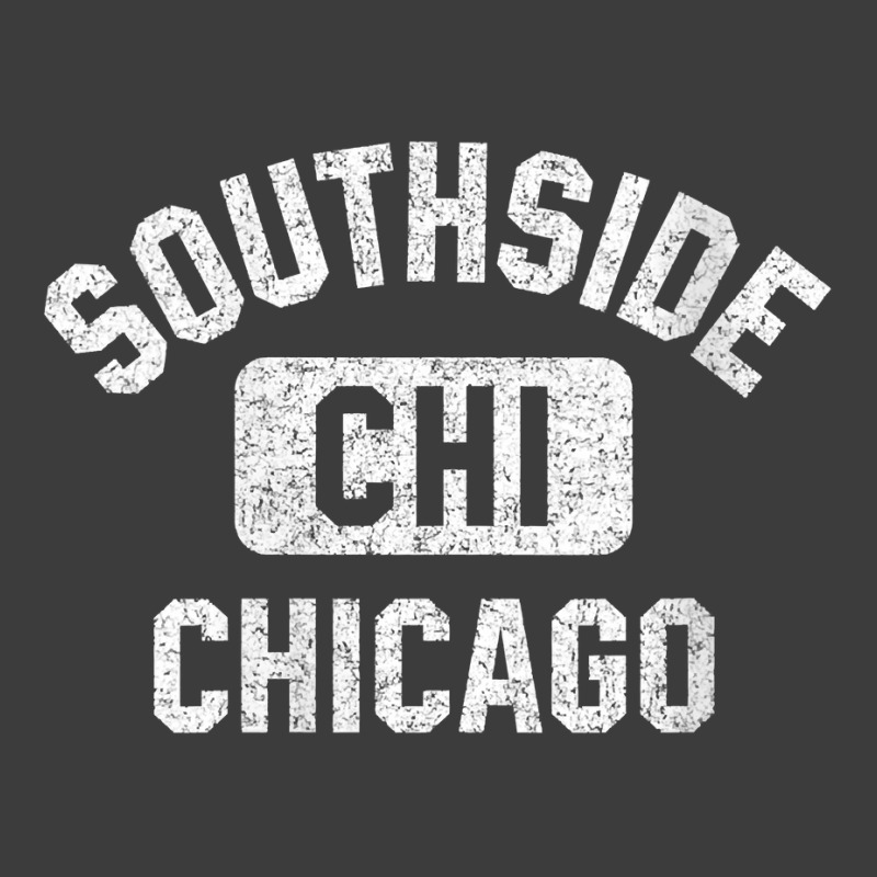 Womens Southside Chicago Chi Gym Style Distressed White Print V Neck T Men's Polo Shirt | Artistshot