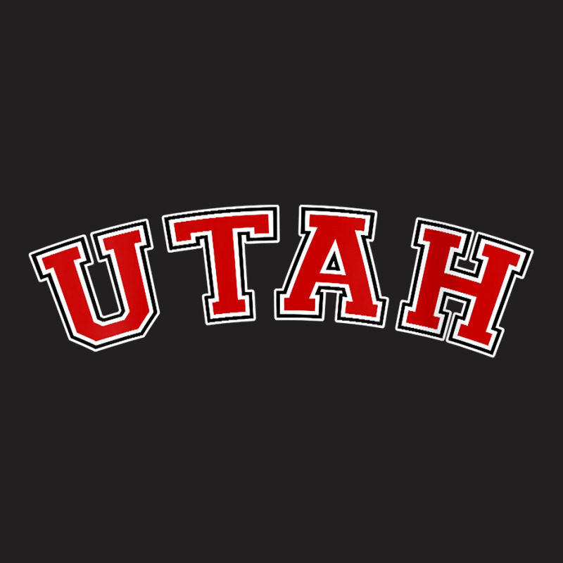 Womens Utah Usa Patriotic Birthday School University Gift V Neck T Shi T-shirt | Artistshot